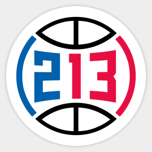 (213) LAC BALL - White Sticker